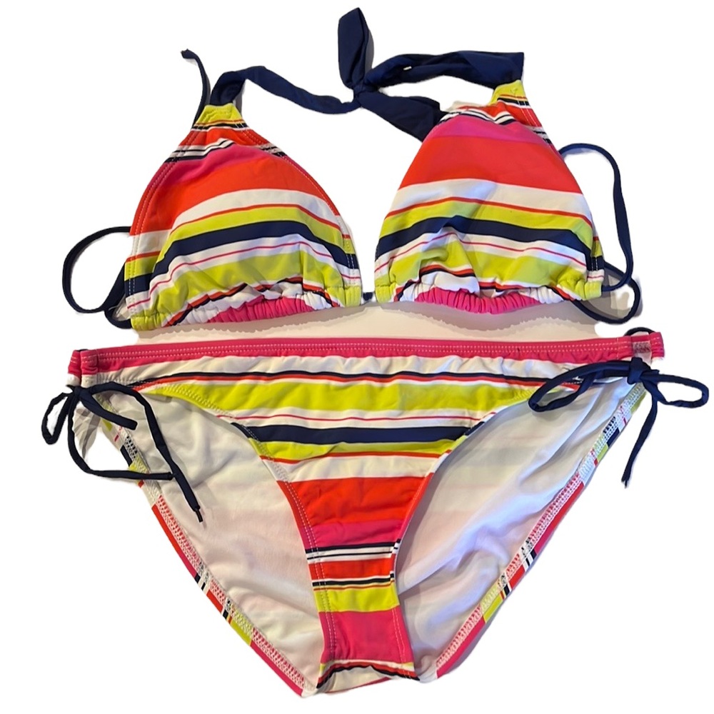 Splendid striped bikini size large